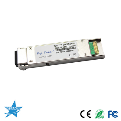 50GHz fibra ottica musicale dei ricetrasmettitori 10GBASE-ZR 80km del laser DWDM Sfp