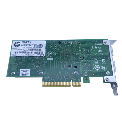 Ethernet 10Gb 2p 560SFP+ Adptr di HP dell'adattatore del server di Ethernet del FCC di RoHS