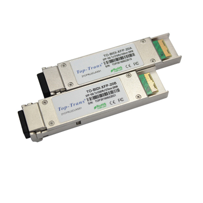 modulo 1270nm 1330nm 10GBASE-BX XFP MSA RoHS di 20Km 10G SFP