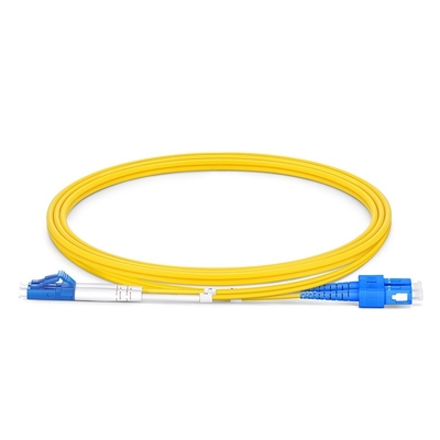 5m LC UPC modo duplex del cavo OS2 della toppa della fibra dello Sc UPC al singolo
