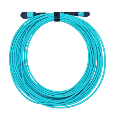 Tipo assemblea plenaria MTP di B alle fibre OM4 del cavo 10m 8 della toppa della fibra di MTP miste