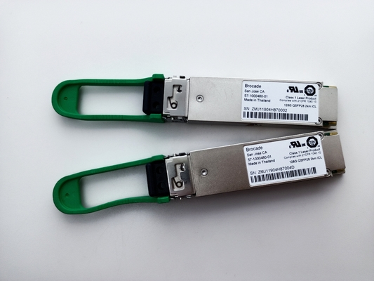 Modulo 4x 32G 128G QSFP28 del ricetrasmettitore del broccato 57-1000480-01 XBR-000285 FC SFP