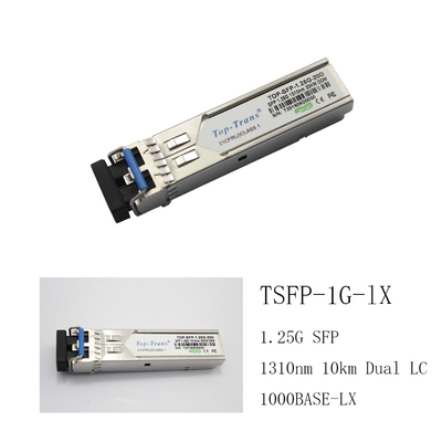 Ricetrasmettitore monomodale compatibile 1310nm 10km SMF LC doppio del Arista SFP-1G-LX SFP