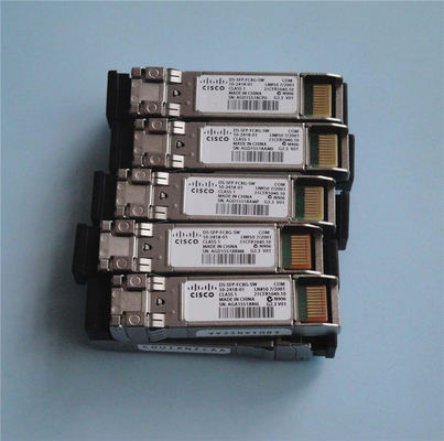 Onda corta di Manica della fibra di Cisco SFP+ DS-SFP-FC8G-SW 8G 850 ricetrasmettitori di nanometro misti