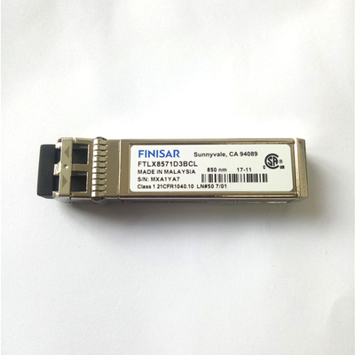 Modulo ottico Finisar 10G SFP+ di Datacom misto di FTLX8571D3BCL 850nm per Ethernet di 10GBASE-SR/SW 10G