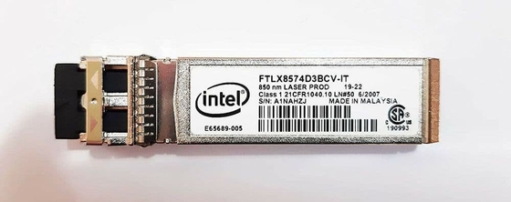 Modulo ottico misto del ricetrasmettitore di Datacom SFP+ di Intel FTLX8574D3BCV-IT 1G/10G 850nm