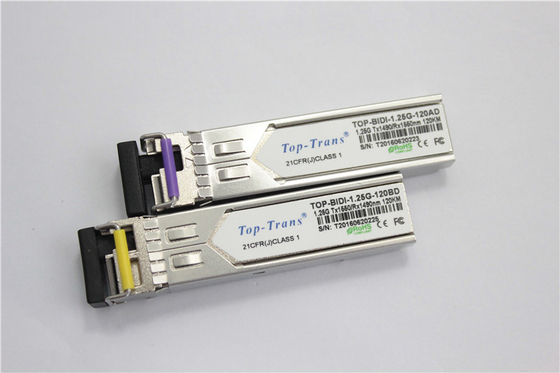 Ricetrasmettitore semplice di Cisco GLC-BX120-U 1.25G BIDI SFP 1490nm 1550nm 120km SMF LC