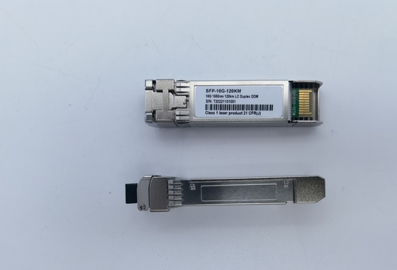 ricetrasmettitore ottico della lunga distanza di 10G SFP+ ZR+ 1550nm 80km 100km 120km SMF