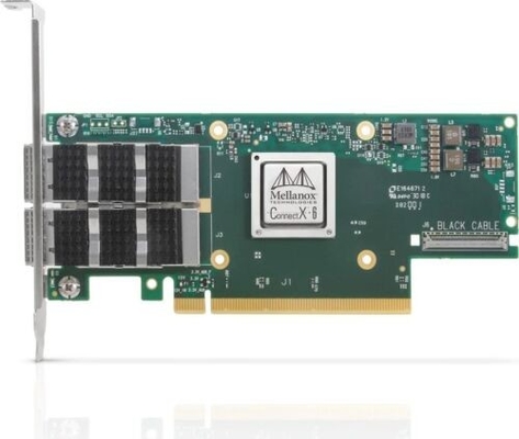 NIC dell'adattatore di Mellanox MCX653106A-ECAT HPE P24249-001 InfiniBand HDR 100GbE QSFP56 PCIe