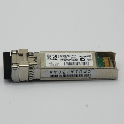 Interruttore 850nm 100m LC di Manica della fibra del modulo 32Gbps del ricetrasmettitore di DS-SFP-FC32G-SW 10-3206-01 SFP+