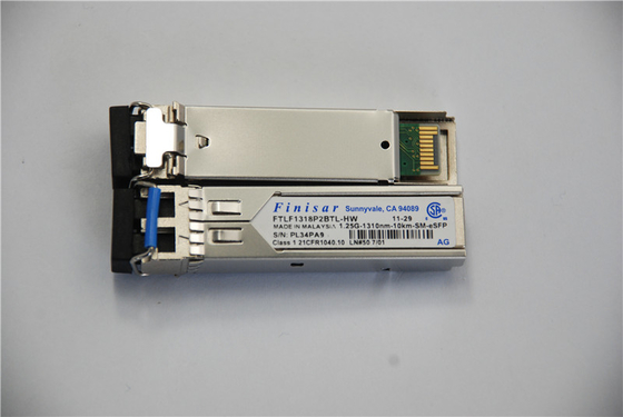 Sfp FTLF1318P2BTL-HW Modulo trasmettitore ottico Finisar 1.25G 1310nm 10KM Cordone di patch in fibra ottica