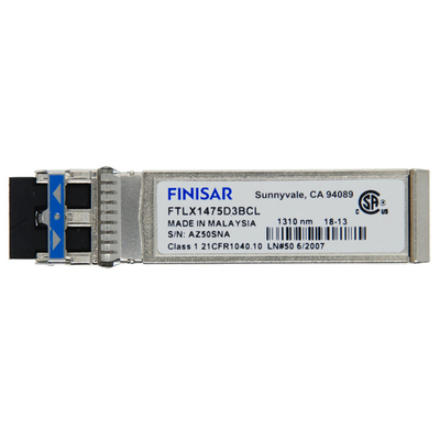 Finisar FTLX1475D3BCL-FC RoHS-6 Compliant 10Gb/S 10km 1310nm SMF Datacom SFP+ Transceiver