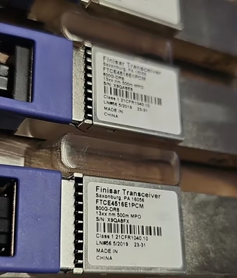 Nuovo Finisar QSFP-DD-800G-DR8 500m SMF MPO16 Moduli ottici paralleli Alta velocità 800G Switch di rete 16 Core Capacità 400G Fibra ottica