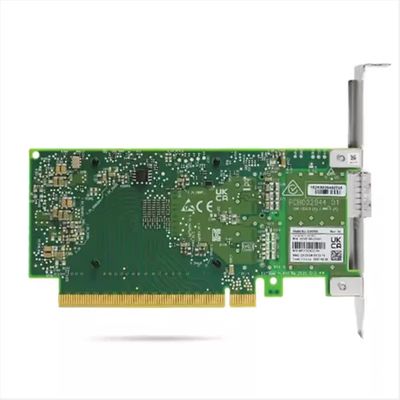 Adattatore in fibra ottica Mellanox MCX515A-CCUT QSFP28 ConnectX-5 Single-Port per Ethernet 4G, staffa alta, 1 anno di garanzia, DC 12V