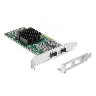 Mellanox MCX653106A-HDAT 40G Dual-Port QSFP56 Fiber Optic Adapter Card per Ethernet 40G con garanzia di 1 anno