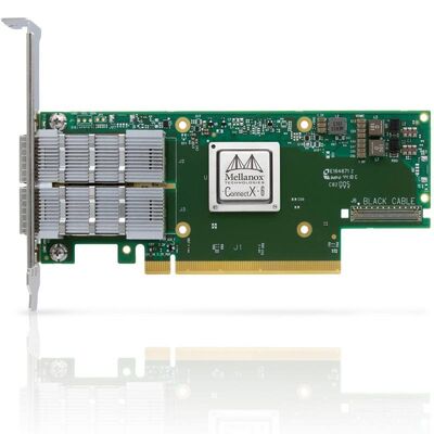 Nuova NVIDIA MCX653106A-HDAT ConnectX-6 Infiniband 200GbE HDR Ethernet Dual Port QSFP56 PCIe4.0 X16 Server Adapter Card