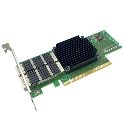 NVIDIA ConnectX-6 Serie Ethernet Adapter MCX653106A-EFAT PCIe4.0 X16 Port interno doppio 100Gb/s QSFP56 Server Stock