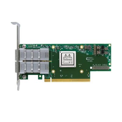 Nuovo Mellanox MCX654106A-ECAT Connect-6 Dual-Port QSFP56 100GbE Wired Network Card Data Center PCIe Server interno
