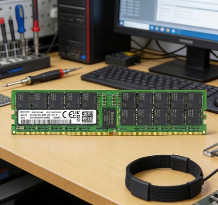 Samsung M321R8GA0PB0-CWMCJ 64GB DDR5 5600MT/s (PC5-44800) ECC RDIMM 2Rx4 1.1V Memoria RAM del server