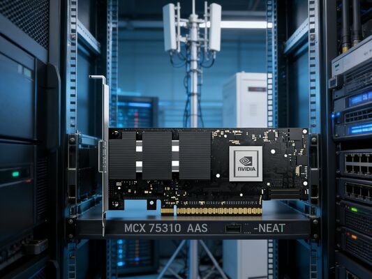Adaptatore VPI NDR da 400 Gb MCX75310AAS-NEAT ConnectX-7 OSFP singolo per AI HPC Datacenter Cluster