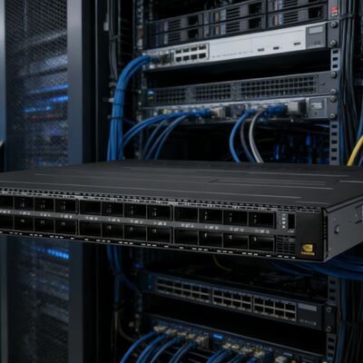 NVIDIA MQM9790-NS2R Quantum-2 1U NDR 400Gb/s InfiniBand Switch 64 porte 32 OSFP Non gestito flusso d'aria inverso C2P per AI Cluster DGX H100