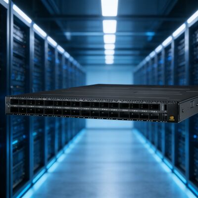NVIDIA MQM9790-NS2R Quantum-2 1U NDR 400Gb/s InfiniBand Switch 64 porte 32 OSFP Non gestito flusso d'aria inverso C2P per AI Cluster DGX H100