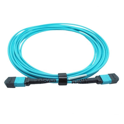 Cavo di toppa misto del cavo OM3 Mtp Mpo della toppa della fibra di Data Center 40/100G Mtp