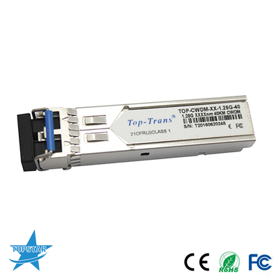 Ricetrasmettitore ottico SMF SFP 1.25G 1310nm 40km di Toptrans CWDM SFP