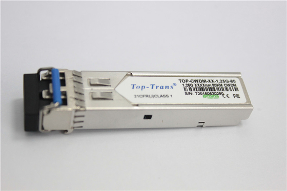 modo di LC del modulo del ricetrasmettitore di 1.25g SFP singolo di Ethernet veloce a fibra ottica del connettore 80Km