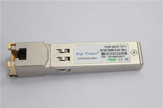 modulo ottico 10/100/1000BASE-T del ricetrasmettitore di 1.25G SFP Rj45 SFP