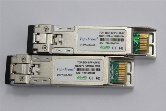 Consumo basso Pluggable caldo 1.5W del modulo di Rohs 20km 10G SFP
