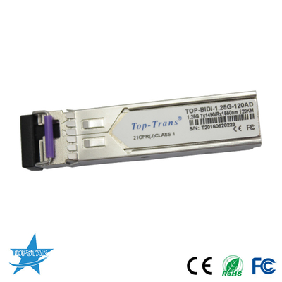 modulo ottico del ricetrasmettitore 1.25G Bidi SFP di 1310/1550nm 120KM SFP