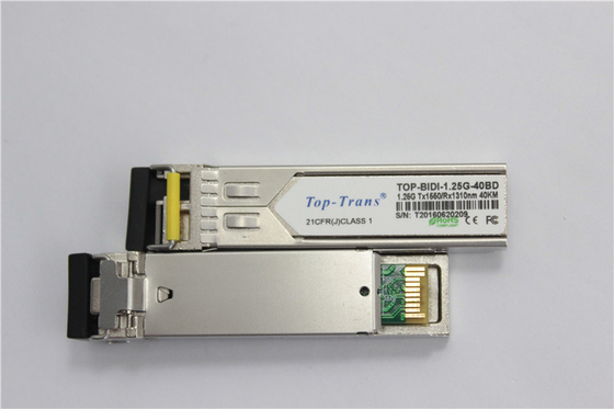 ricetrasmettitore bidirezionale 1.25Gbps Tx1490nm Rx1310nm di 40km SFP